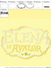 Elena Of Avalor Logo Applique Embroidery Design
