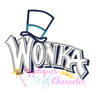 Willie Wonky Logo  Applique Design