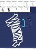 Willie Wonky Logo  Applique Design