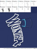 Willie Wonky Logo  Applique Design