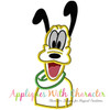 Disney's Pluto Bust Applique Embroidery Design