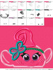 Peeking Baby Poppy Troll Movie Applique Design
