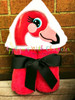 Peeking Flamingo Applique Embroidery Design