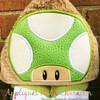 Mushroom Peeker Applique Design 