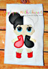 LOL Heart Queen Doll applique design