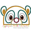 Agent Oso Peeker Applique Embroidery Design