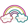 Rainbow Applique Embroidery Machine Design
