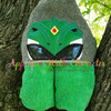 Hero Ranger Green Fighter Peeker Applique Design