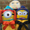 Minion Yellow Girl 3D Peeker Applique Design