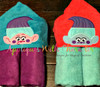 Twin Troll Peeker Applique Design 