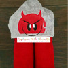 Emoji Emoticon Devil Peeker Applique Design