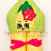 Shopkins Pineapple Peeker Applique Design