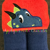 Dragon Boy Peeker Applique Embroidery Design