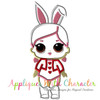 LOL Doll Bunny Applique Embroidery Design