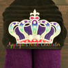 Princess Crown Peeker Applique Embroidery Design