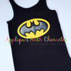 Bat Hero Oval Applique Design