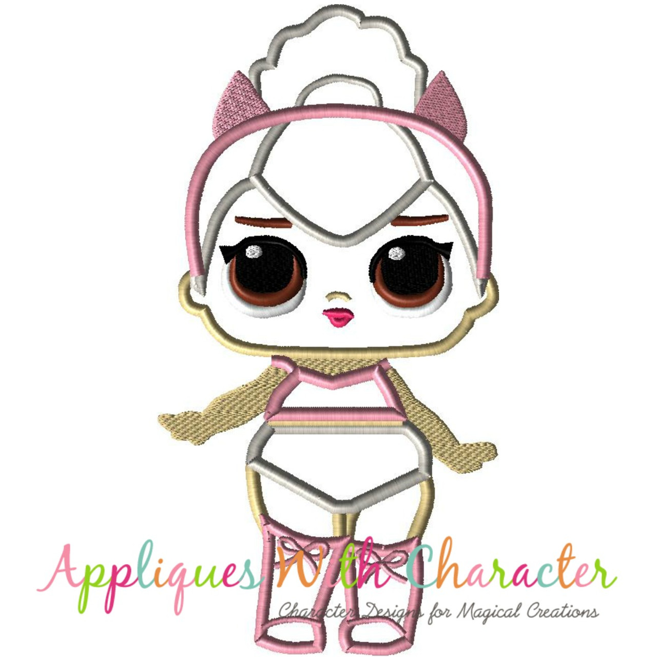 lol doll embroidery design