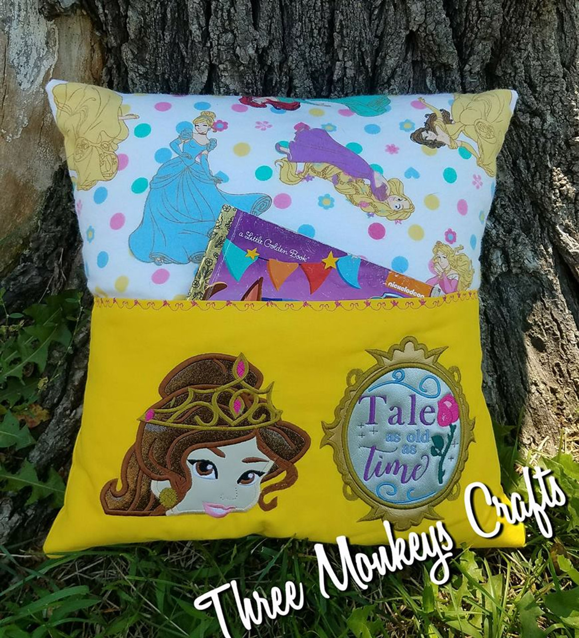 Beauty Bella Peeker And Tale As Old As Time Reading Pillow