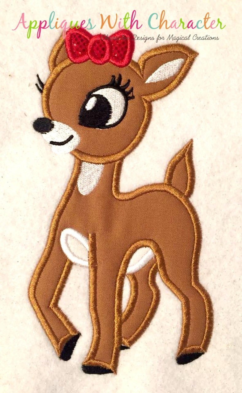 Rudy Clary Reindeer Applique Design Rudy Clary Reindeer Applique Design