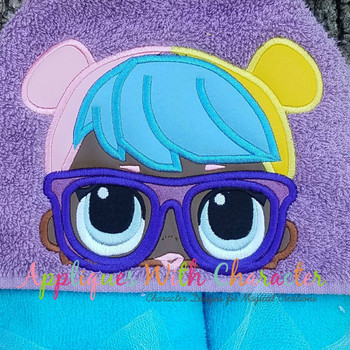 LOL Doll Bon Bon Peeker Applique Embroidery Design