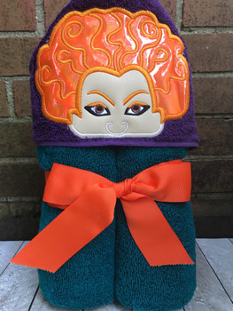 Halloween Sister Peeker Applique Embroidery Design