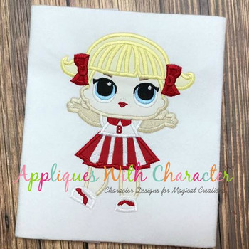 Cheer Doll Applique Design 