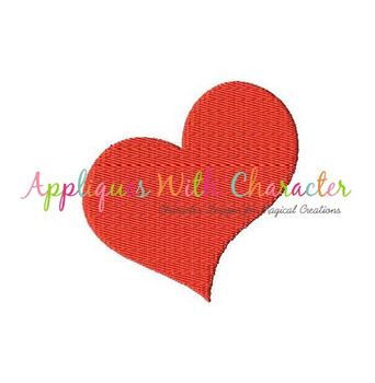 Swish Heart Filled Stitch Embroidery Design