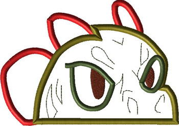 Dinorang and Spyro Peeker Applique Design
