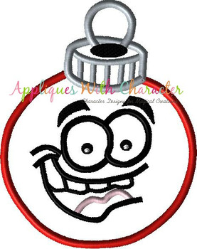 Funny Face Applique Ornament