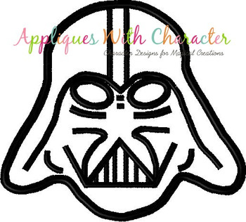 Darth Star Battles Applique Design