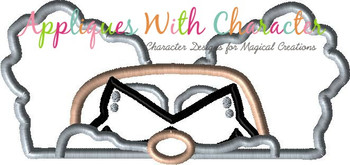 Professor Poopypants Peeker Applique Design