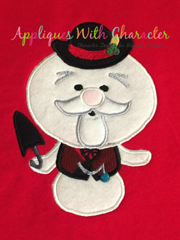 Rudy Sam the Snowman Applique Design