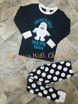 Rudolph Abominable Snowman Applique Design