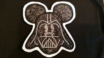 Mickey Mouse Darth Vader Applique Design