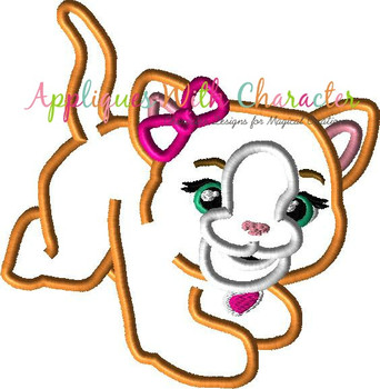 FurReal Lifelike Kitty Applique Embroidery Design