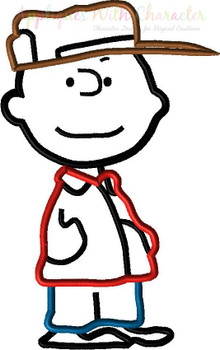 Charlie Brown Peanuts Applique Embroidery Design