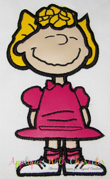 Peanuts Sally Applique Embroidery Design