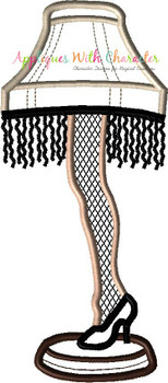 A Christmas Story Leg Lamp Applique Design