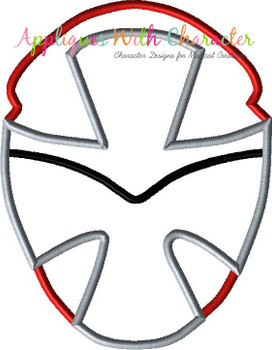 Power Rangers Ninja Steel Red Applique Design