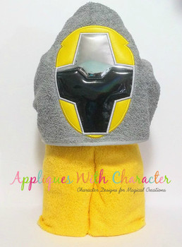 Power Rangers Ninja Steel Yellow Applique Design