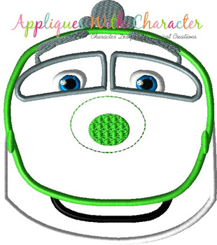 Chuggington Coco Train Applique Embroidery Design