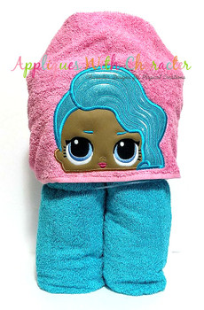 LOL Splash Doll Peeker Applique Embroidery Design