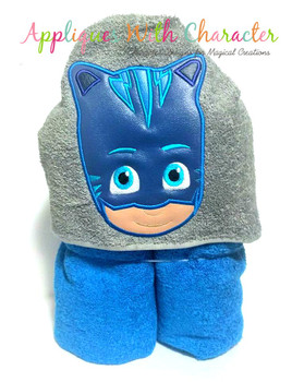 Hero Masked Cat Applique Design
