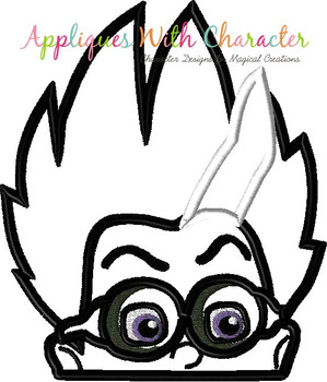 PJ Masks Romeo Villian Peeker Applique Design