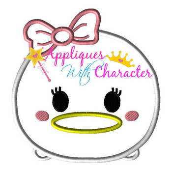 Daisy Duck Tsum Tsum Applique Embroidery Design