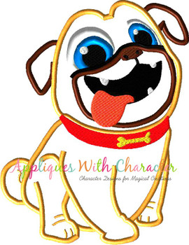 Puppy Friends Rolly Applique Design