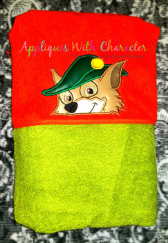 Robin Hood Peeker Applique Embroidery Design
