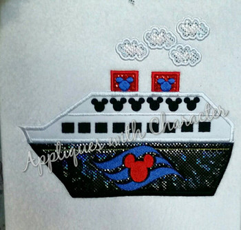Cruise Ship Applique Design