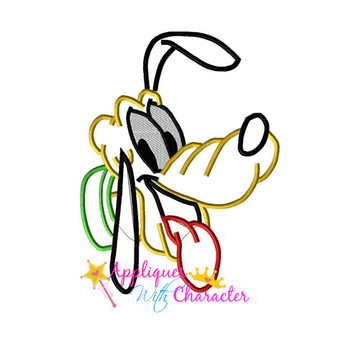 Pluto Full Face Applique Embroidery Design