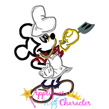 Mr Mouse Grill Summer Applique Design